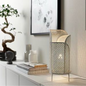 IKEA NOLLPUNKT Table lamp, Steel White 13x 6"